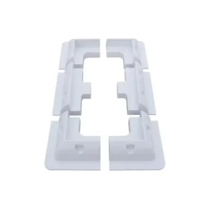 karavan güneş paneli montaj seti 6 parça abs malzeme beyaz