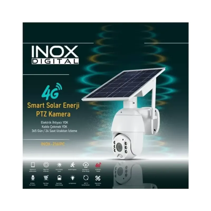 İnox Digital INOX-216IPC 4G Metal Kasa Solar Kamera - Görsel 3
