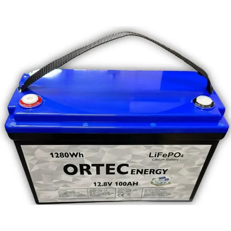 ortec 12.8v 100ah lityum akü lifepo4, karavan akü, tekne akü
