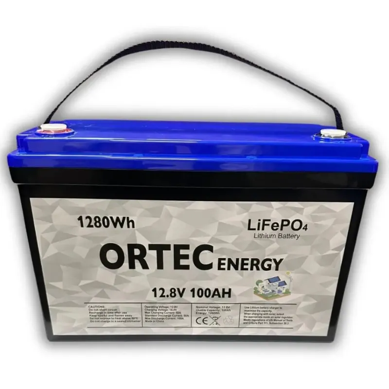 ortec 12.8v 100ah lityum akü lifepo4, karavan akü, tekne akü